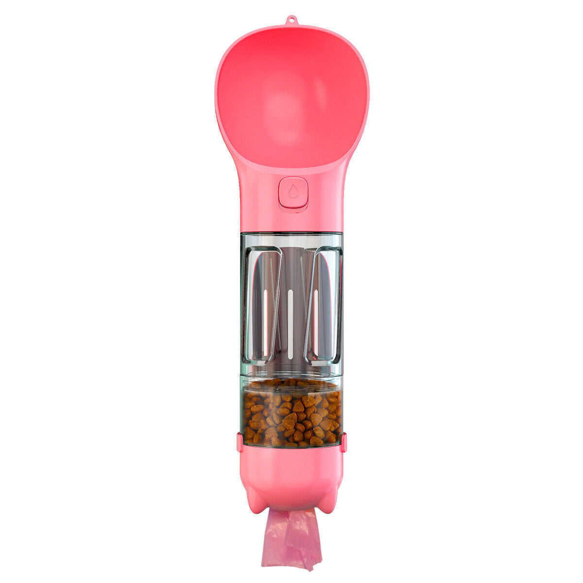Portable Pet Water Bottle Dog Travel Bowl Dispenser Waste Disposal Bags Outdoor