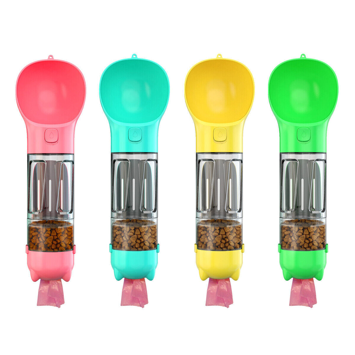Portable Pet Water Bottle Dog Travel Bowl Dispenser Waste Disposal Bags Outdoor