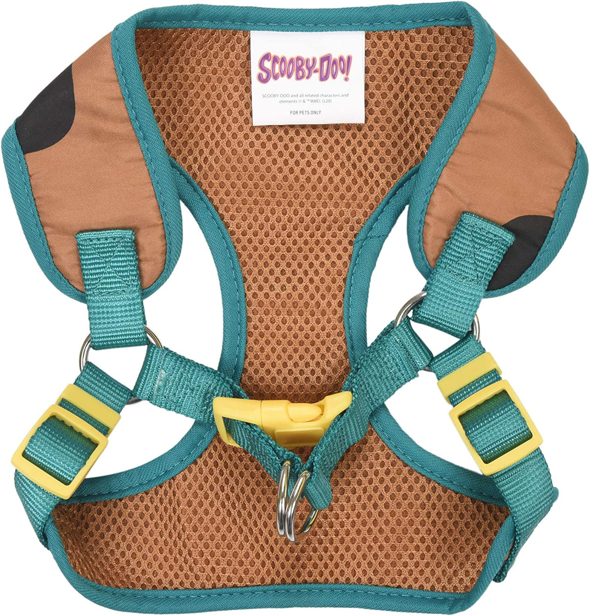 Scooby-Doo Warner Brothers Dog Harness | Soft and Comfortable Medium Dog Harness | Scooby Doo Dog Harness No Pull Tan and Blue Dog Harness | Cute Dog Harnesses for Medium Dogs
