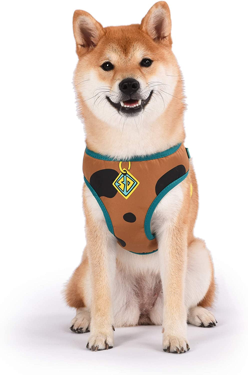 Scooby-Doo Warner Brothers Dog Harness | Soft and Comfortable Medium Dog Harness | Scooby Doo Dog Harness No Pull Tan and Blue Dog Harness | Cute Dog Harnesses for Medium Dogs