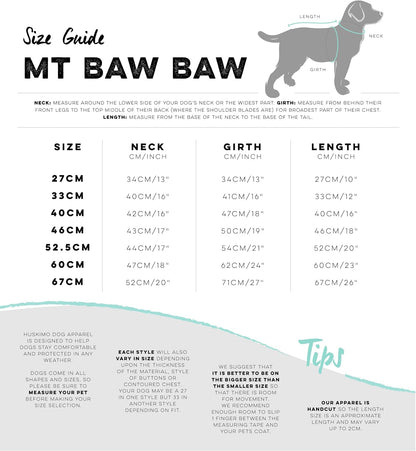 Mt Baw Baw Dog Hoodie, Mustard, 27Cm