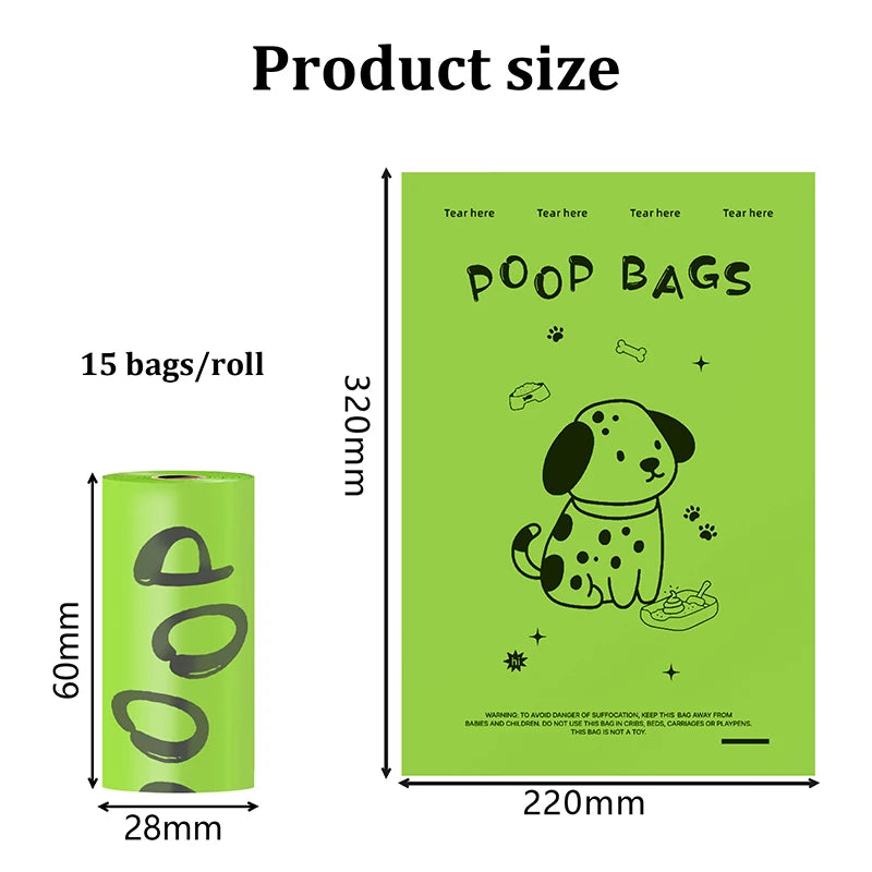 EPI Biodegradable Dog Poop Bags Lavender Scented Pet Poop Bags with Holder Extra Thick Leakproof Dog Poop Bags with Dispenser