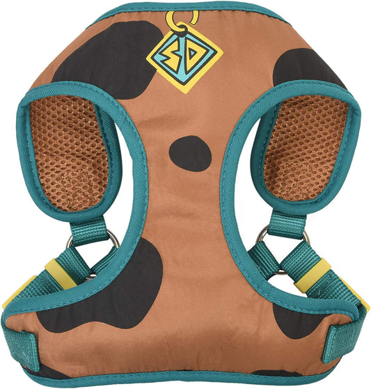 Scooby-Doo Warner Brothers Dog Harness | Soft and Comfortable Medium Dog Harness | Scooby Doo Dog Harness No Pull Tan and Blue Dog Harness | Cute Dog Harnesses for Medium Dogs