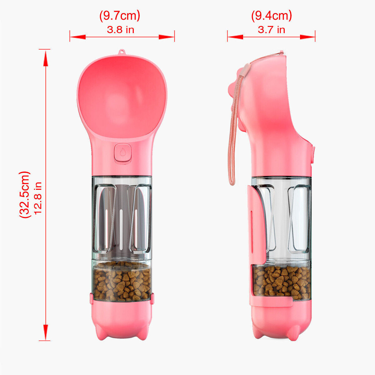 Portable Pet Water Bottle Dog Travel Bowl Dispenser Waste Disposal Bags Outdoor
